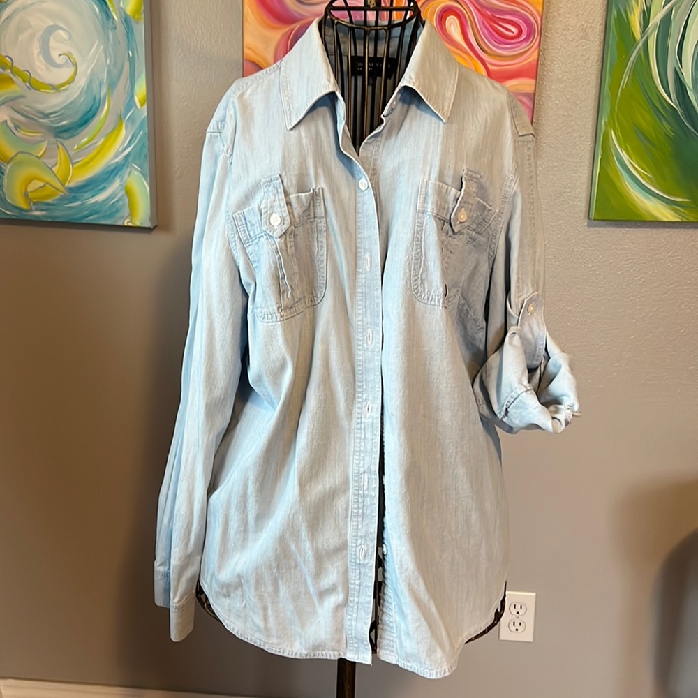Jones NY blouse button front